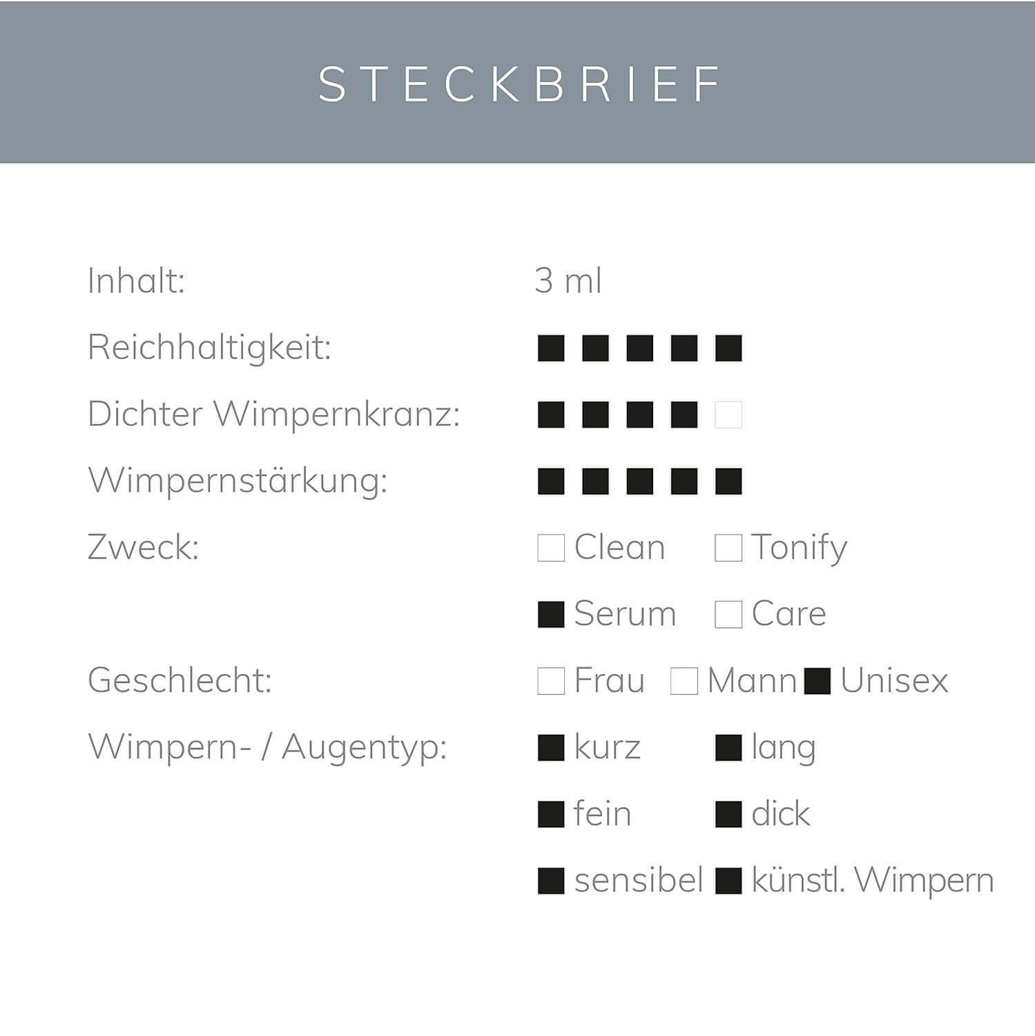 Wimpern- und Augenbrauenserum - KÖsmetik