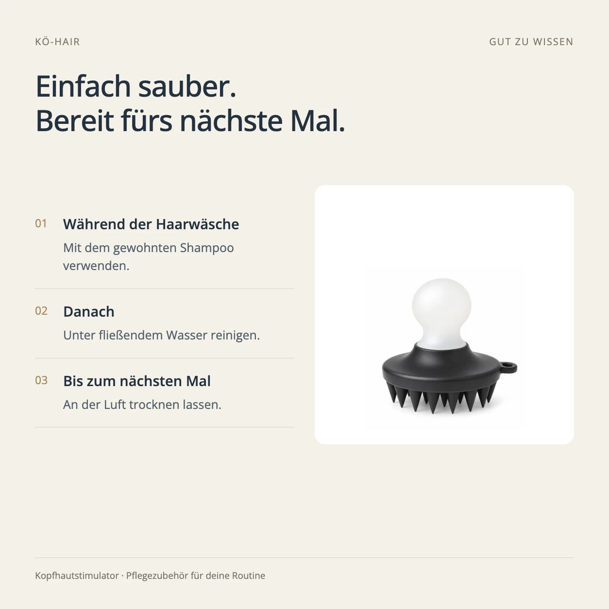 Kopfhaut Stimulierer, aktiviert die Haarwurzeln – Tipps für die Routine