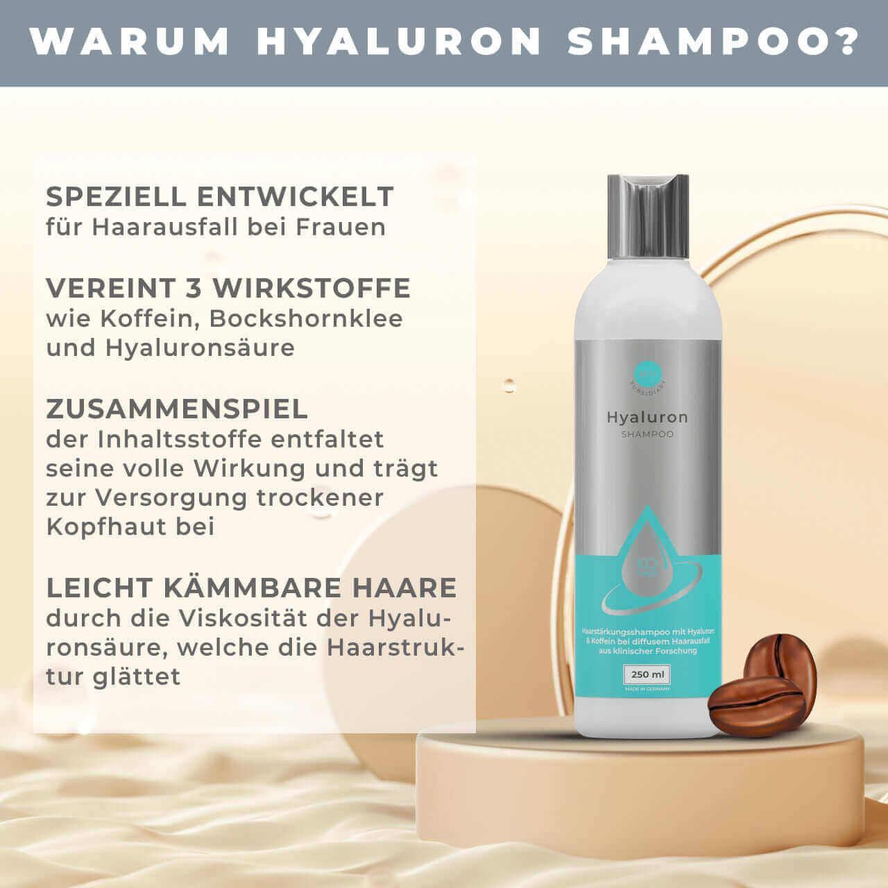 Hyaluron-Shampoo Für Frauen gegen Haarausfall