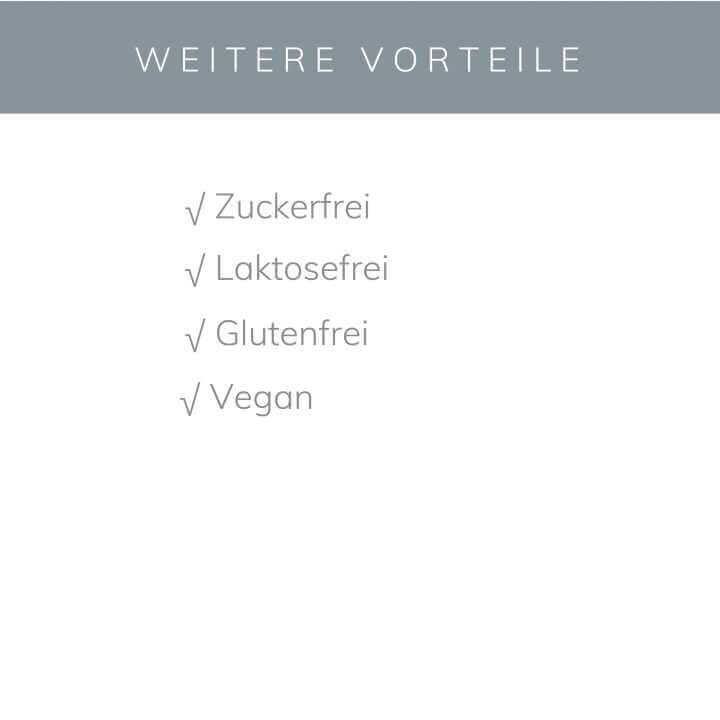 Benefits of KÖ-HAIR Hair Loading Capsules: sugar-free, lactose-free, gluten-free, and vegan.