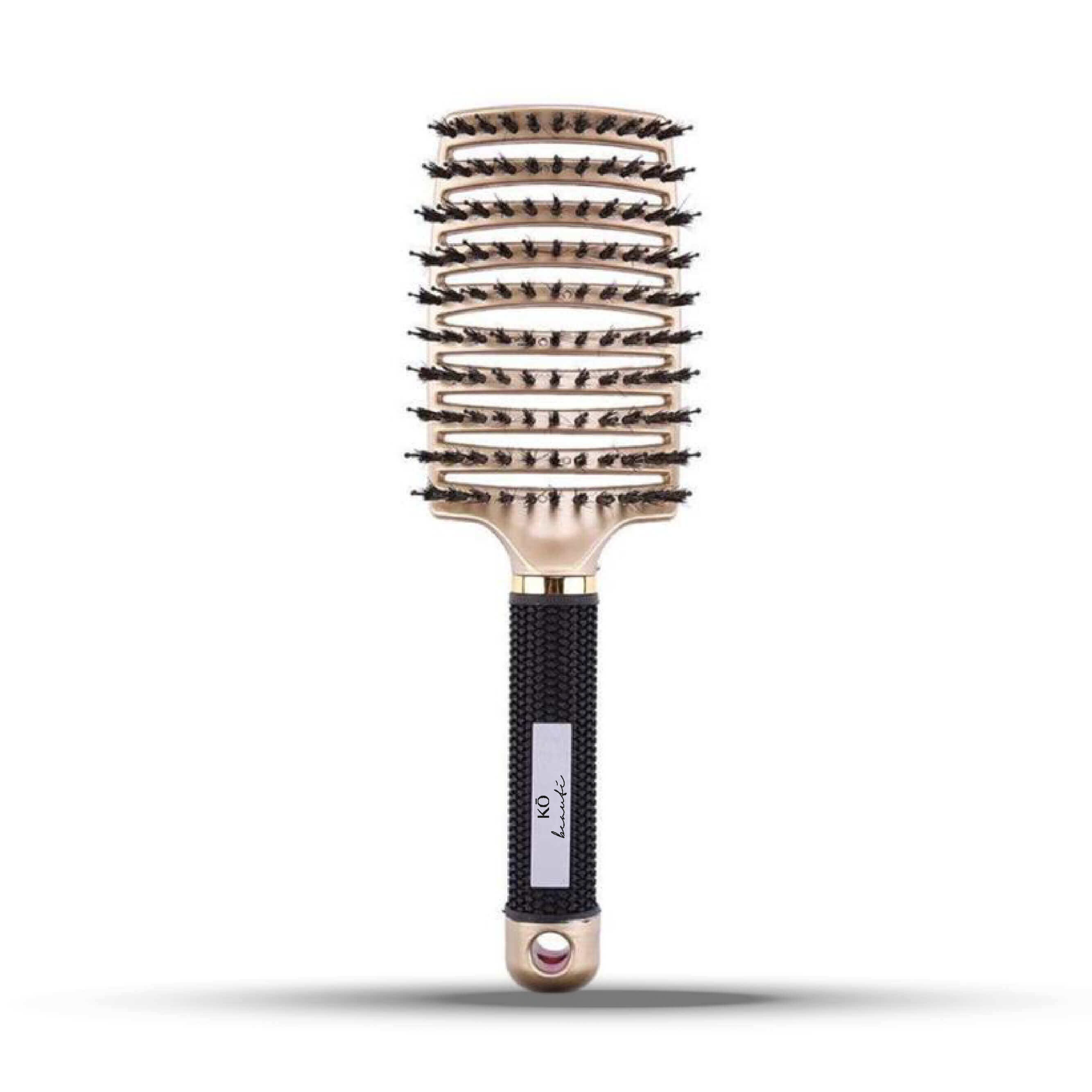 Nature Brush - Haarbürste mit Naturborsten und Nylonspitzen für müheloses Entwirren und Pflege.