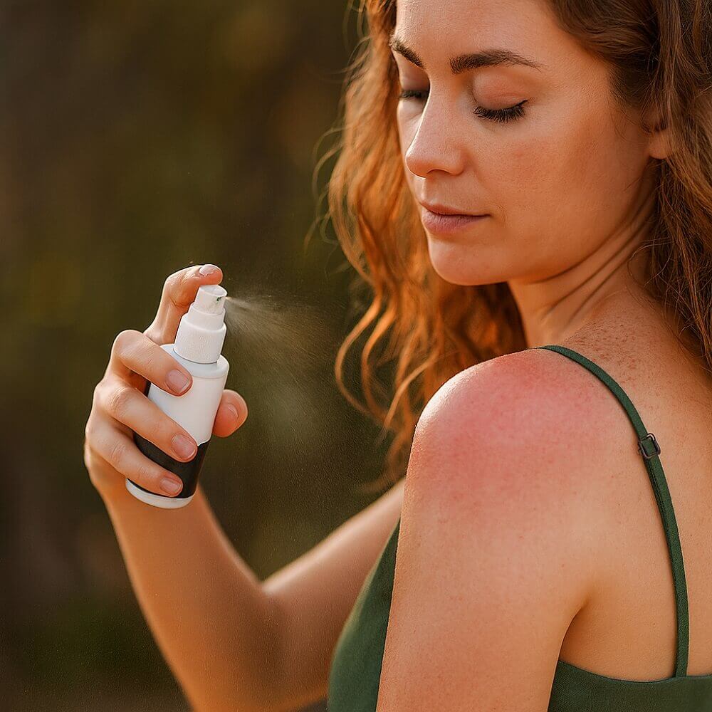 aloe vera trocknet aus Spilanthox
