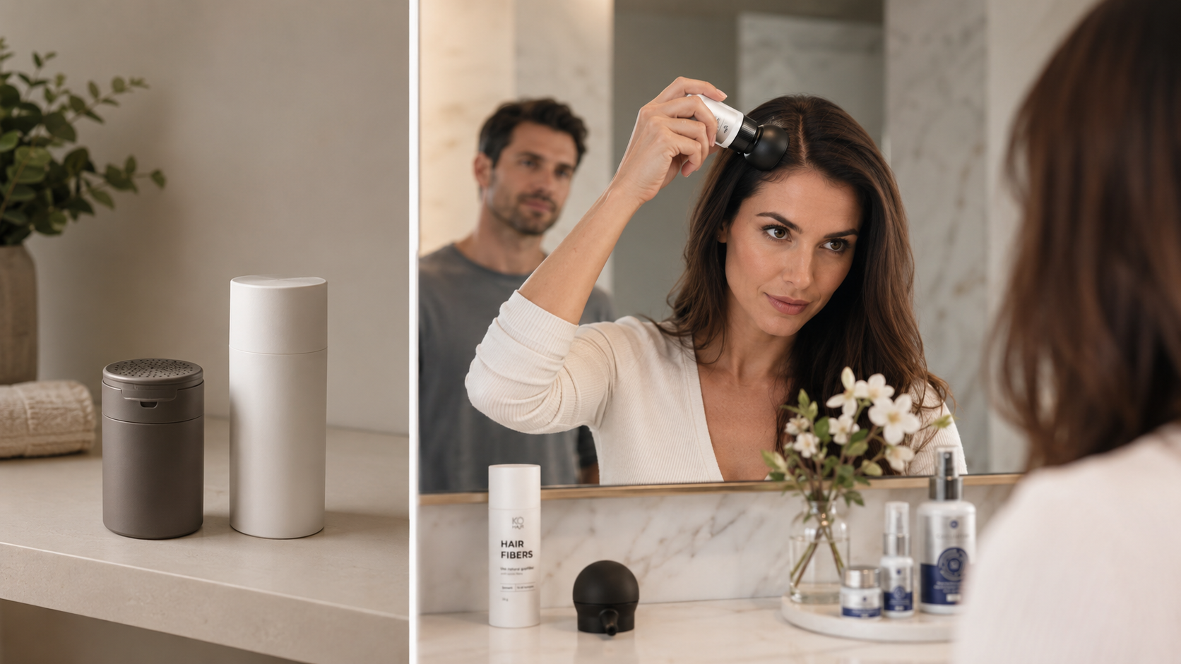 Streuhaar aus dm & Rossmann vs. KÖ-HAIR Fibers