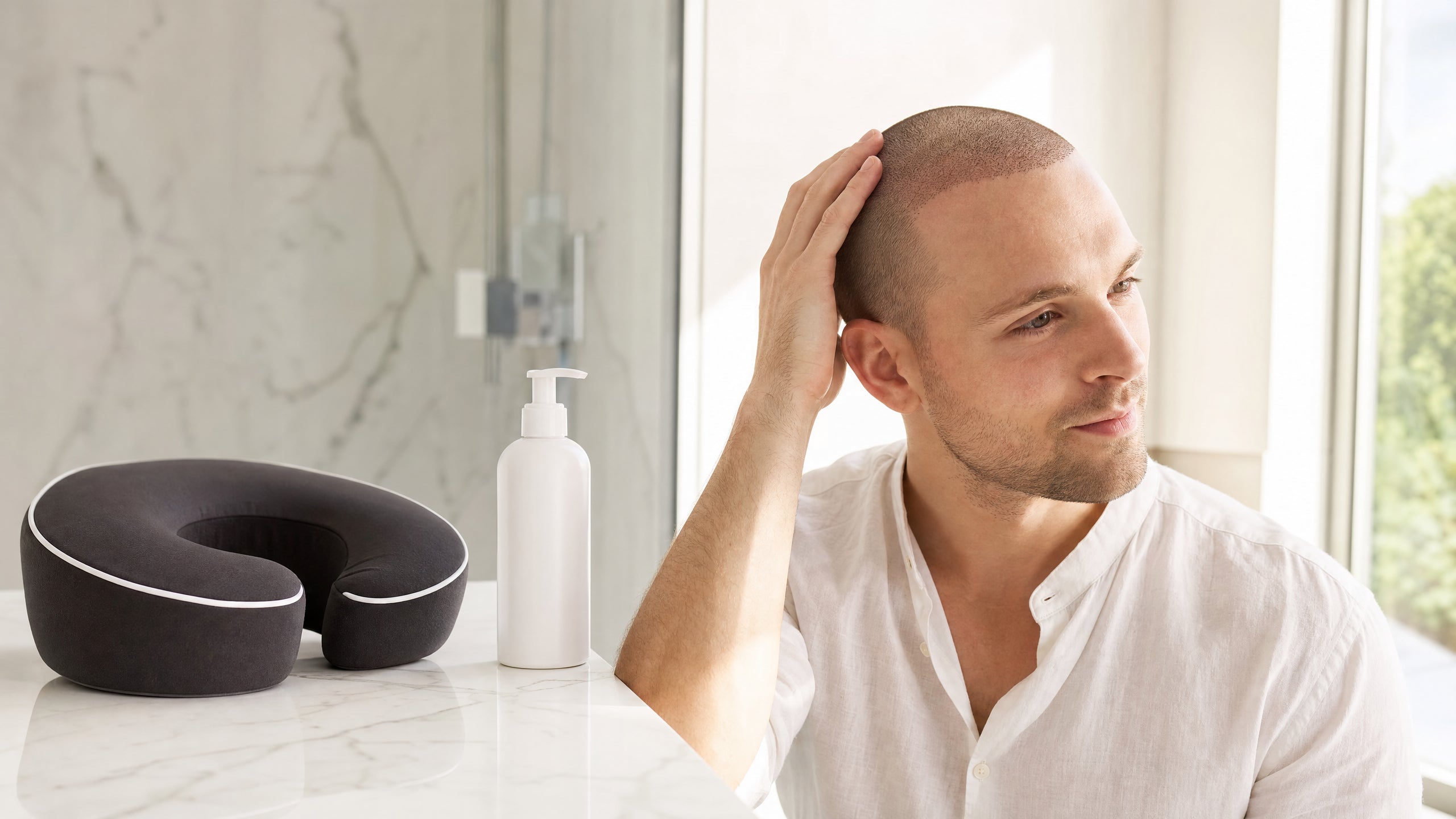 Haartransplantation im Sommer - Kopfhautschutz und Post-OP Pflege