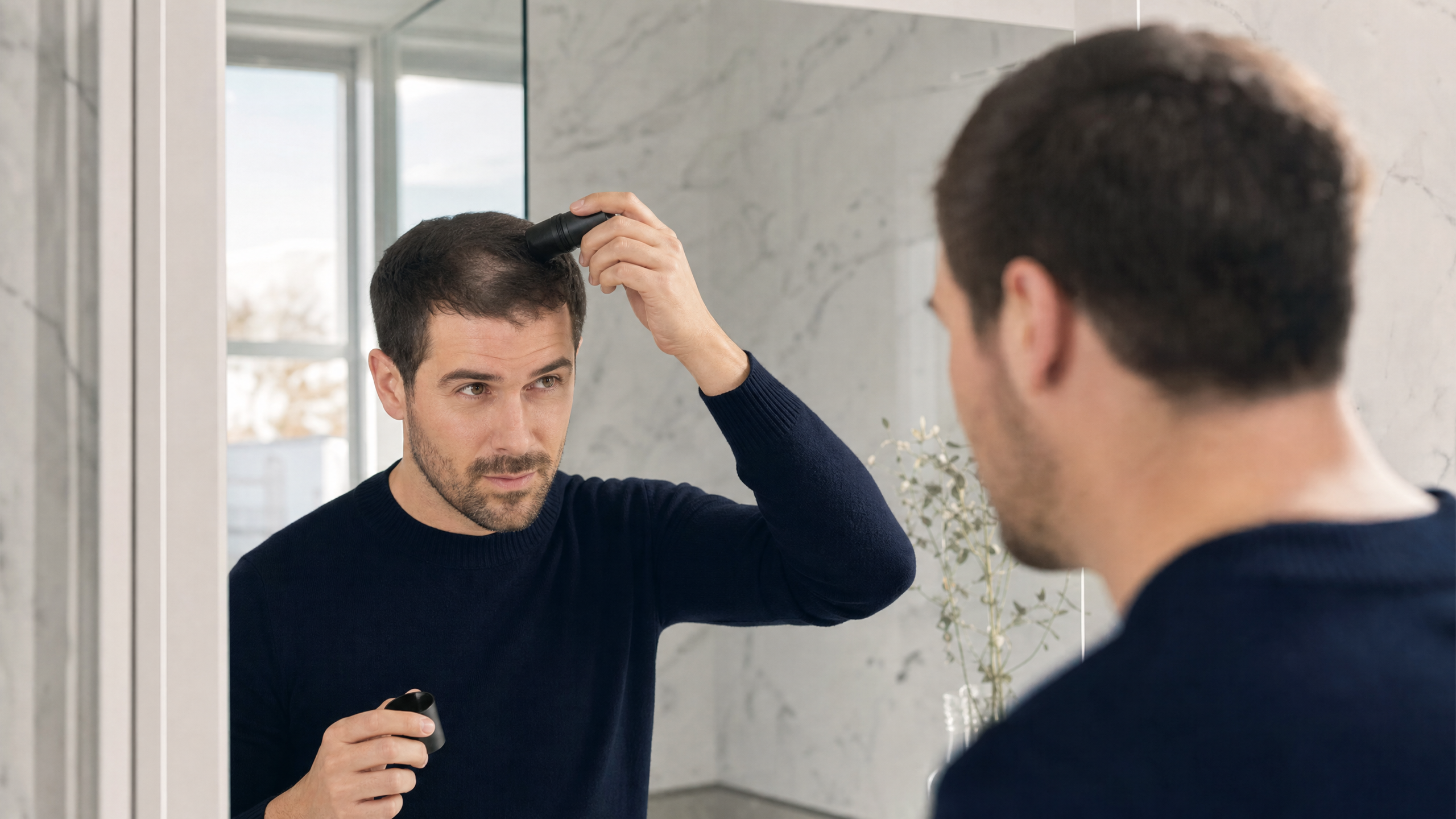 Soforthilfe bei dünnem Haar: Wie KÖ-HAIR Streuhaar sofort für mehr Fülle sorgt