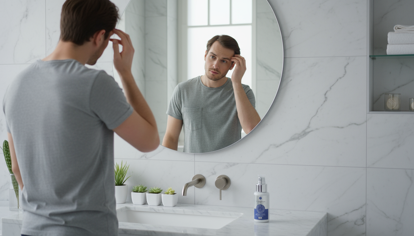 Geheimratsecken mit 20