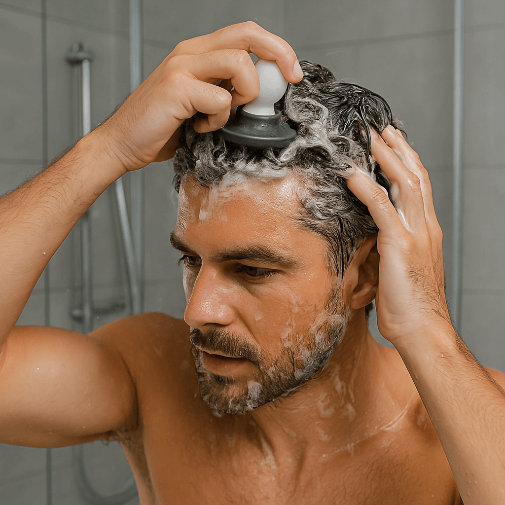 Estimulador del cuero cabelludo, activa las raíces del cabello.