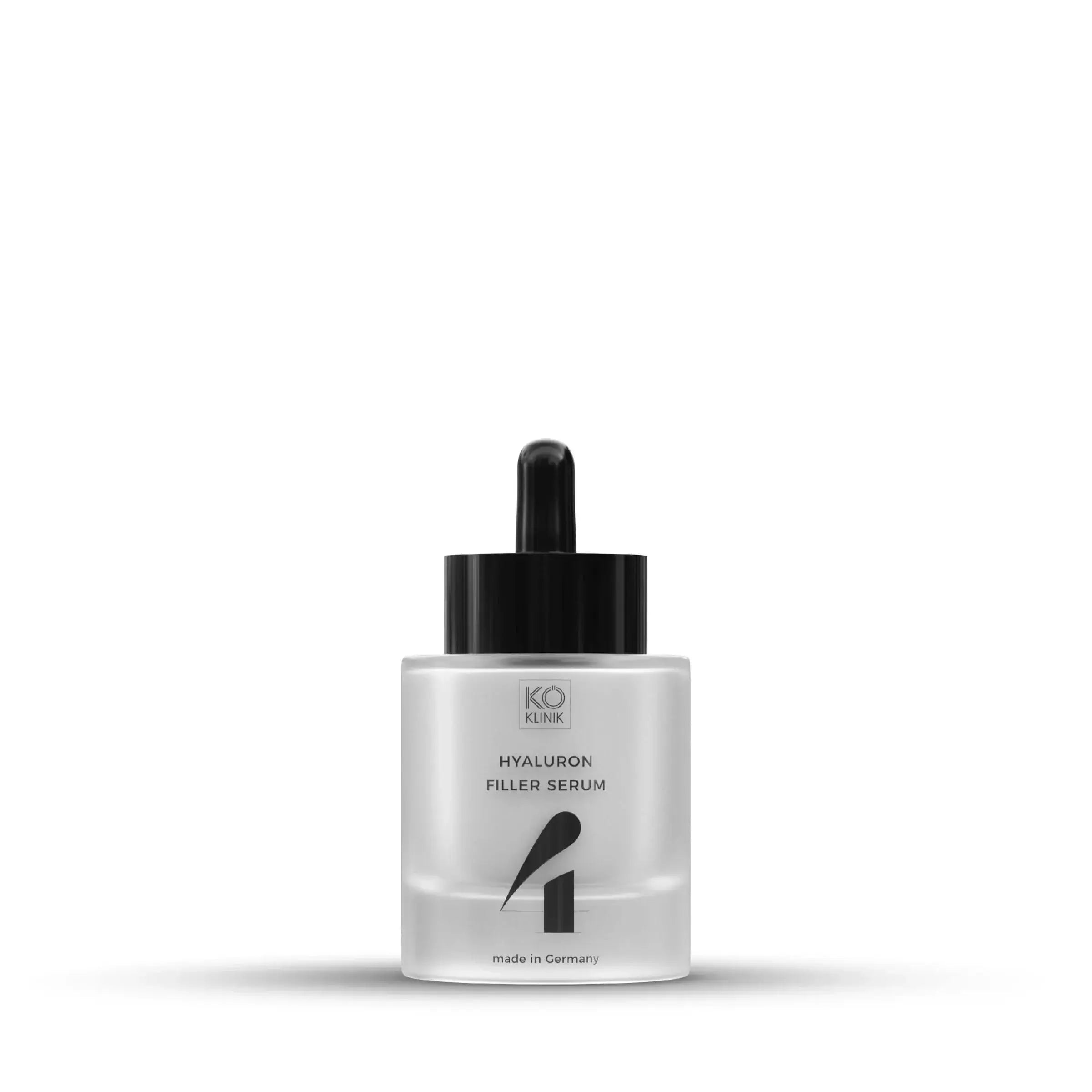 KÖ-KLINIK Hyaluron Filler Serum in a sleek bottle for deep hydration and skin plumping effect.