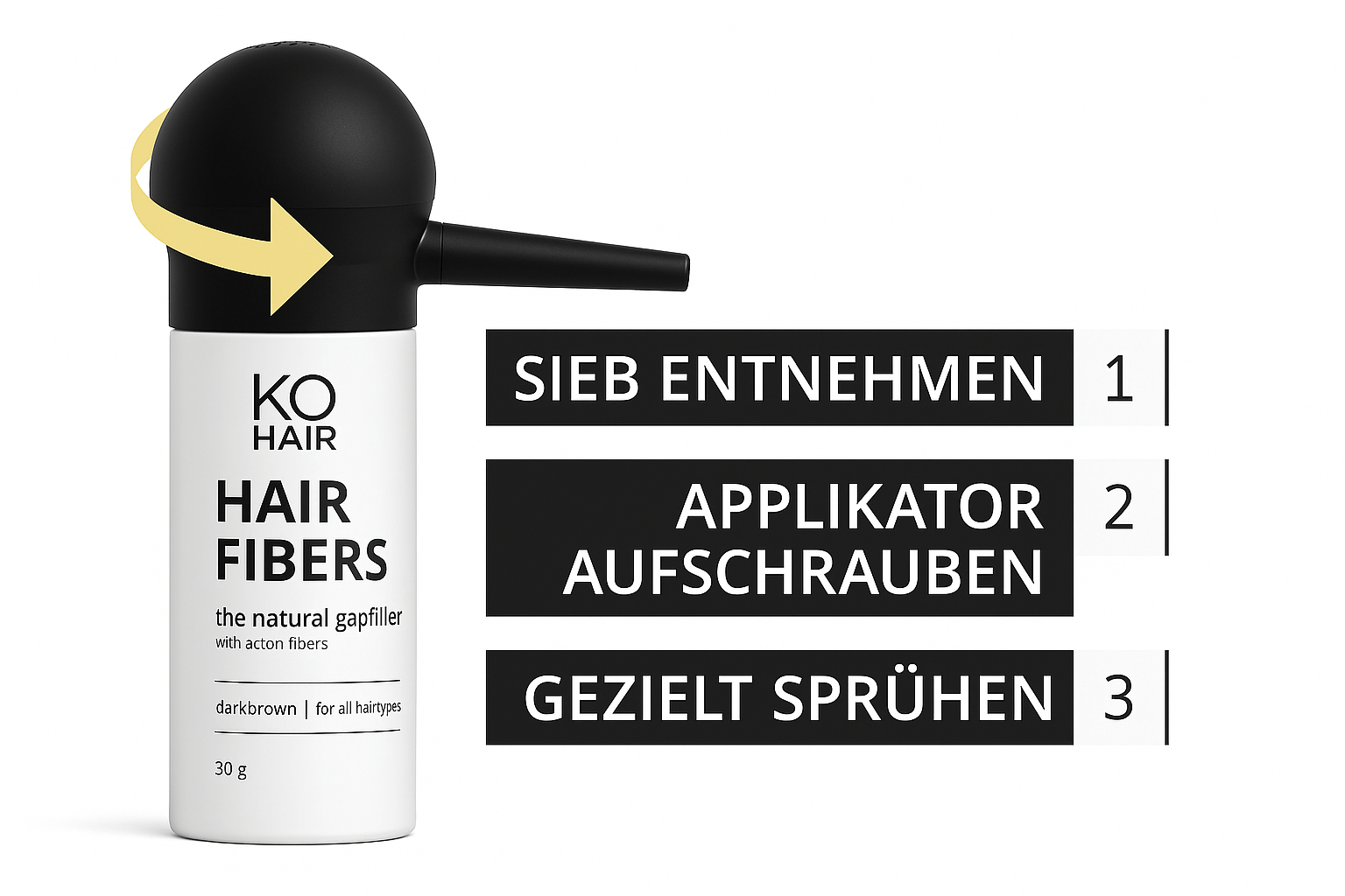 Applicatore KÖ-HAIR per fibre KÖ-HAIR
