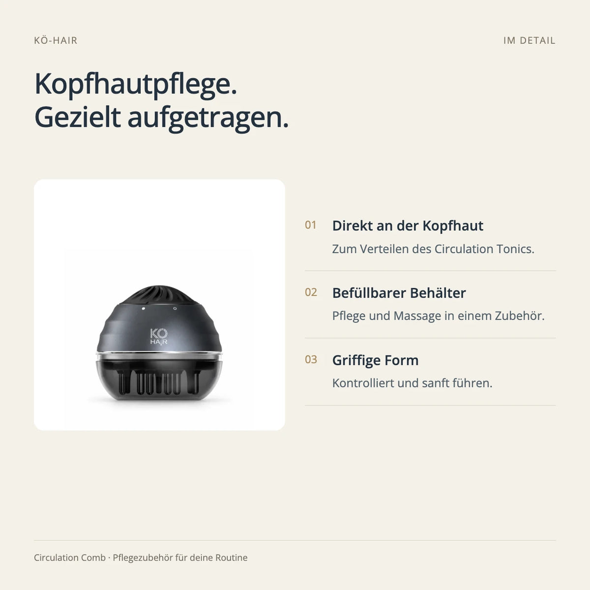 Circulation Comb – Produktvorteile