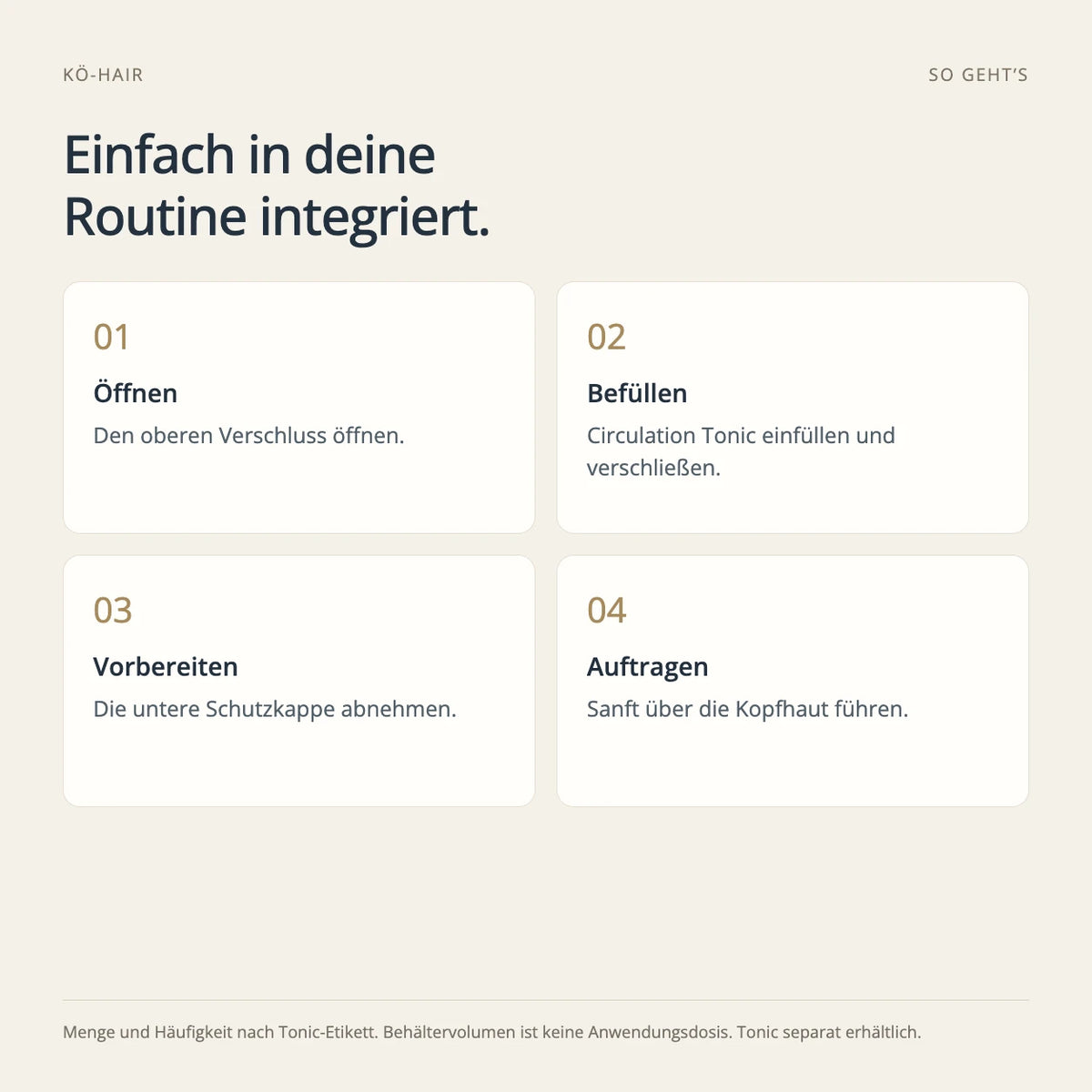 Circulation Comb – Schritt-für-Schritt-Anleitung