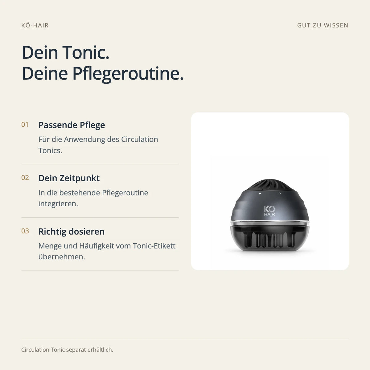 Circulation Comb – Tipps für die Routine