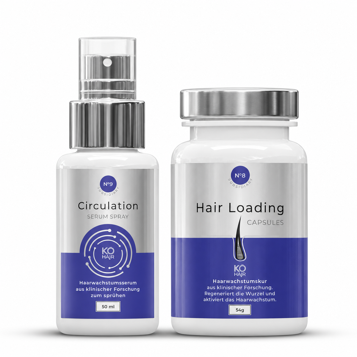KÖ-HAIR Inside-Out Bundle mit Circulation Serum Spray 50 ml und Hair Loading Capsules