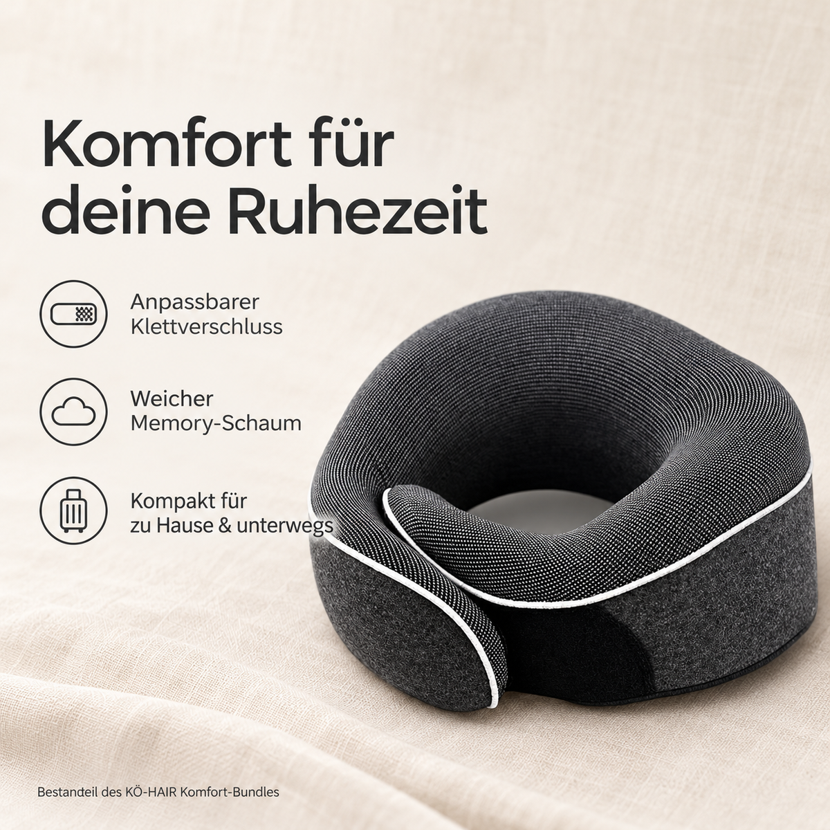 Nackenkissen mit Klettverschluss