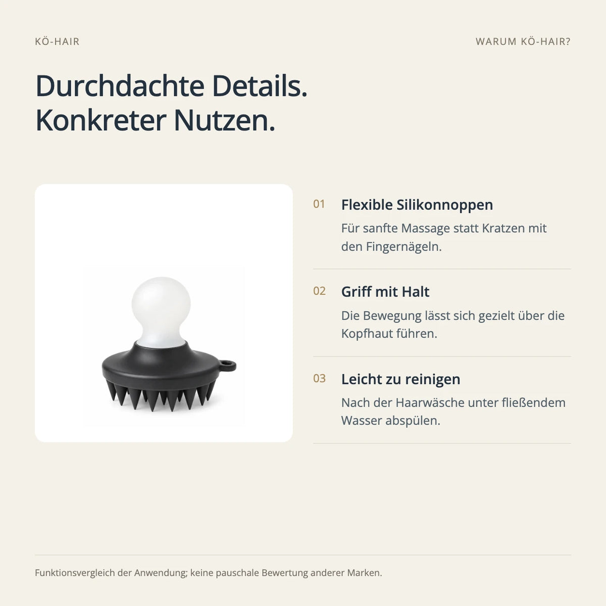 Kopfhaut Stimulierer, aktiviert die Haarwurzeln – Ausstattung und Nutzen