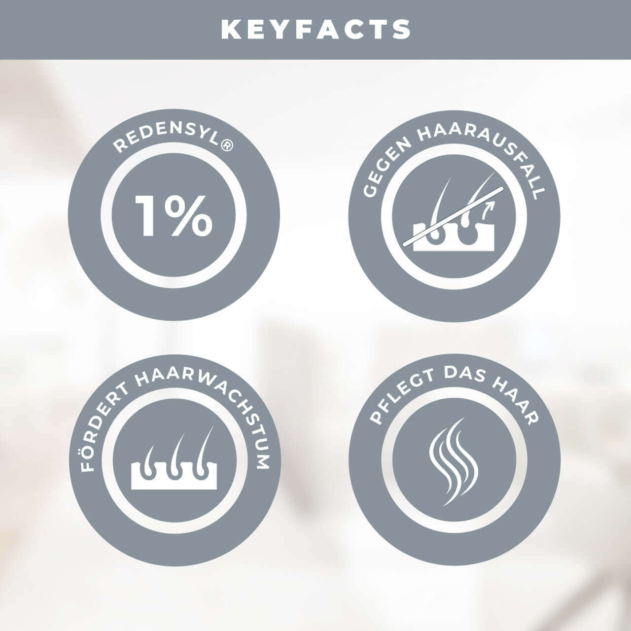 Growth Circulation Shampoo key facts: 1% Redensyl®, reduces hair loss, promotes hair growth, nourishes hair.