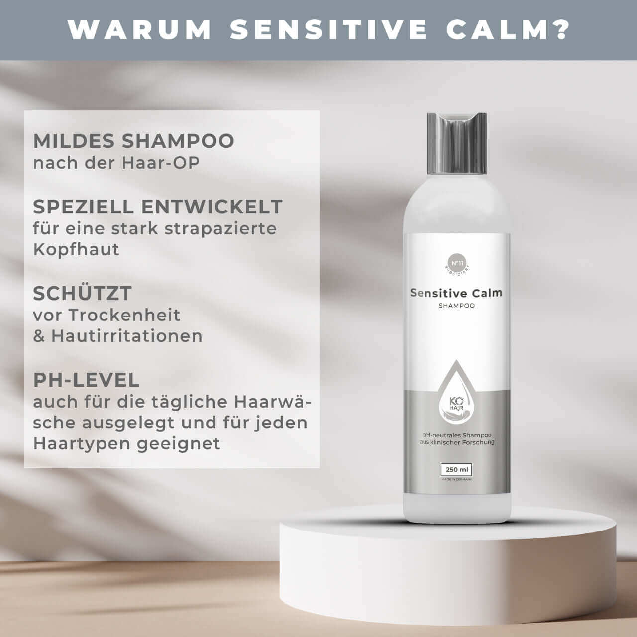 Sensitive Calm Shampoo für empfindliche Kopfhaut | KÖ-HAIR